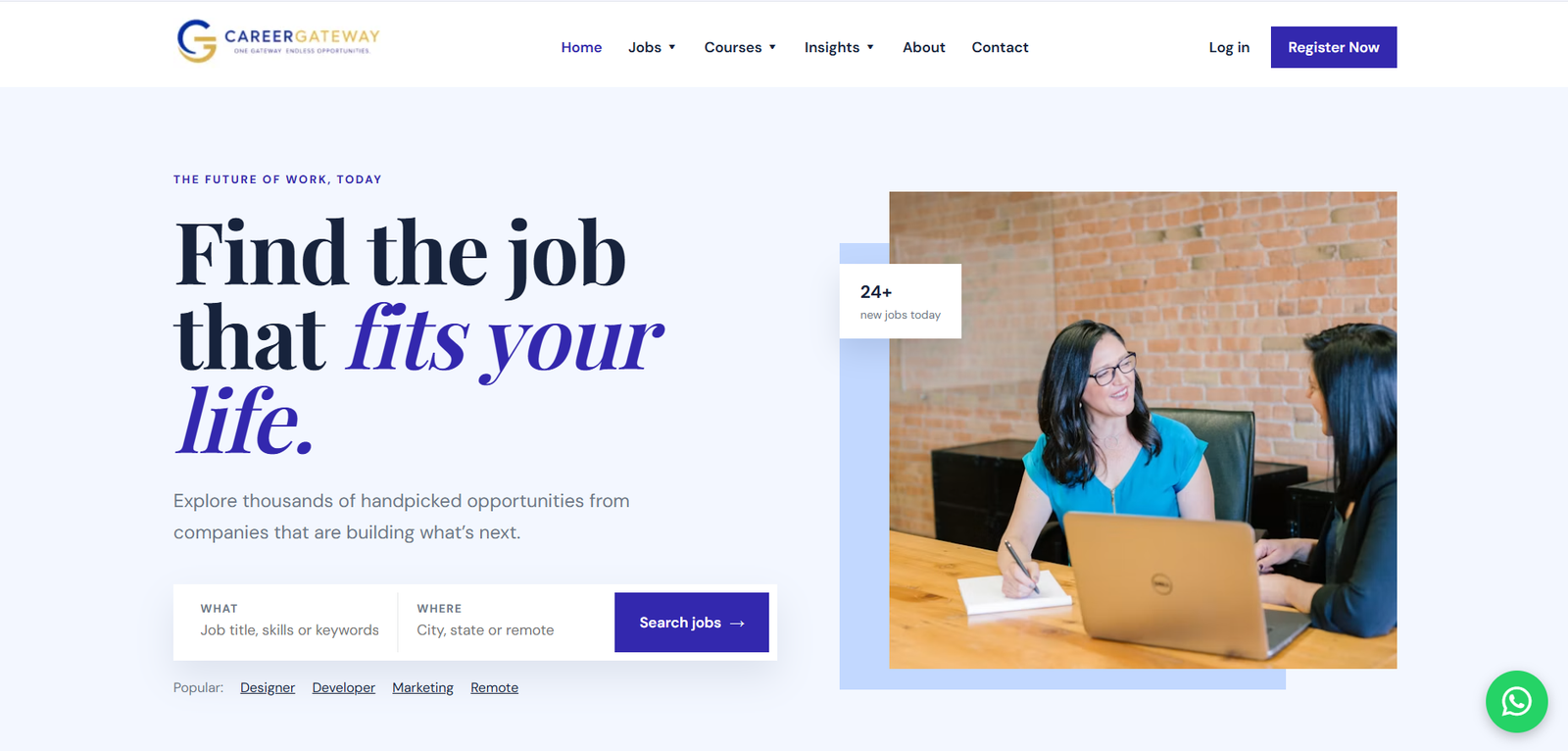 Dynamic Website For Job Portal